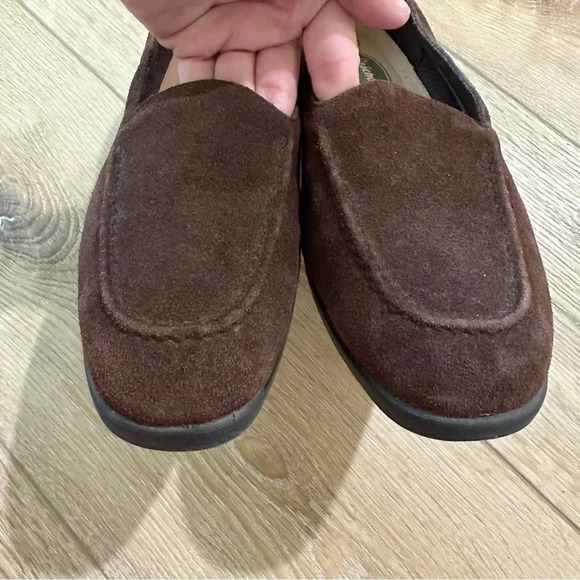 Dr. Scholl’s Diana Women’s Leather Suede Brown Slip-On Mule Loafers Size 9 GUC - Picture 6 of 9